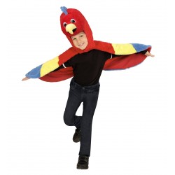 Papagailis  104, 110 mīksta plīša ar kapuci spārnotais apmetnis maska