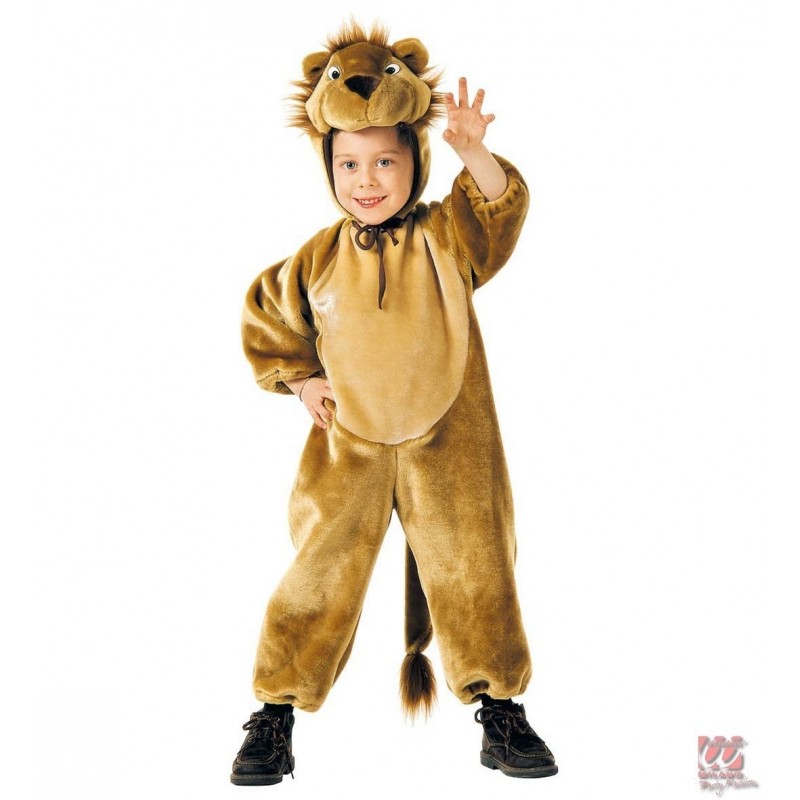 ЛЕВ плюшевый комбинезон шапочка 110, 116