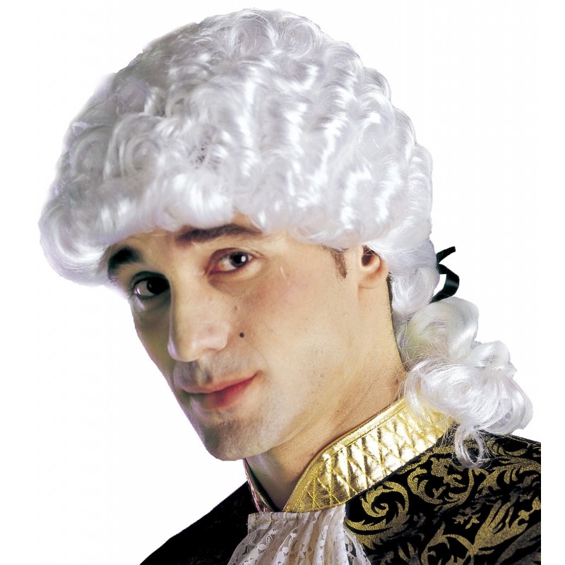 Парик МАРКИЗА барокко стиль белый цвет