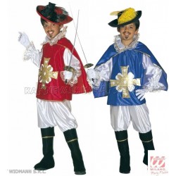 Костюм  Мушкетера, (128см),  два цвета - рубашка с накидкой, брюки, бахилы, плащ