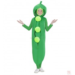 Zaļie zirnīši bernu karnevāla tērps  ar kapuci﻿