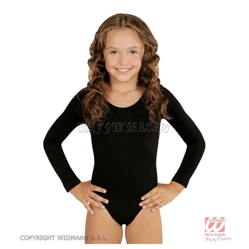 Melns bodijs ar garām piedurknēm