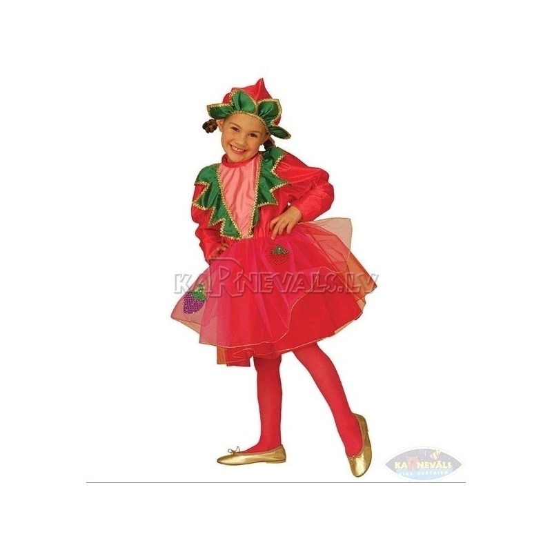 Karnevāla kostīms - Zemenīte (116cm).