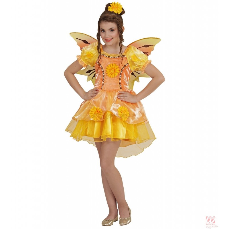Летняя сказка карнавальное платье, крылья, 116 см, 4 - 5 лет 