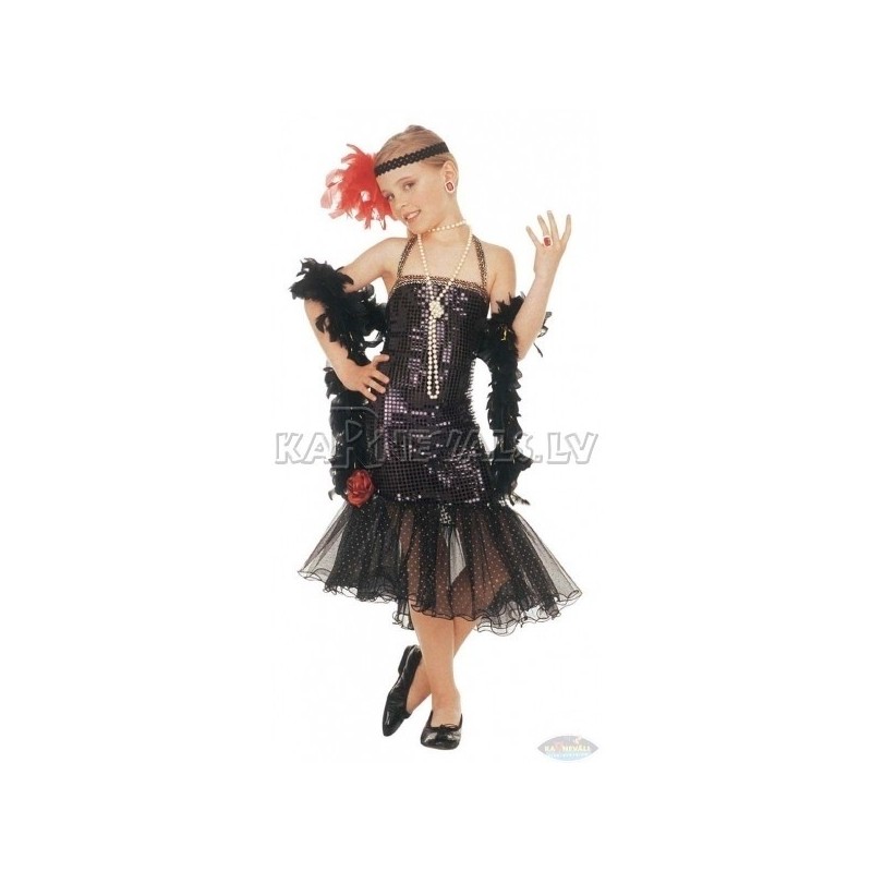Костюм КЛАВДИЯ, (116см,128см), в стиле 20-х годов,  платье с блестками