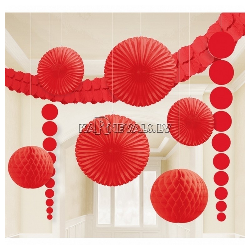 Набор для украшения комнаты,  красный