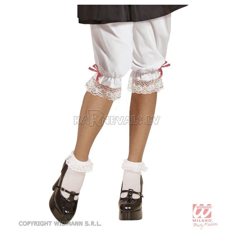 Белые панталоны с кружевами