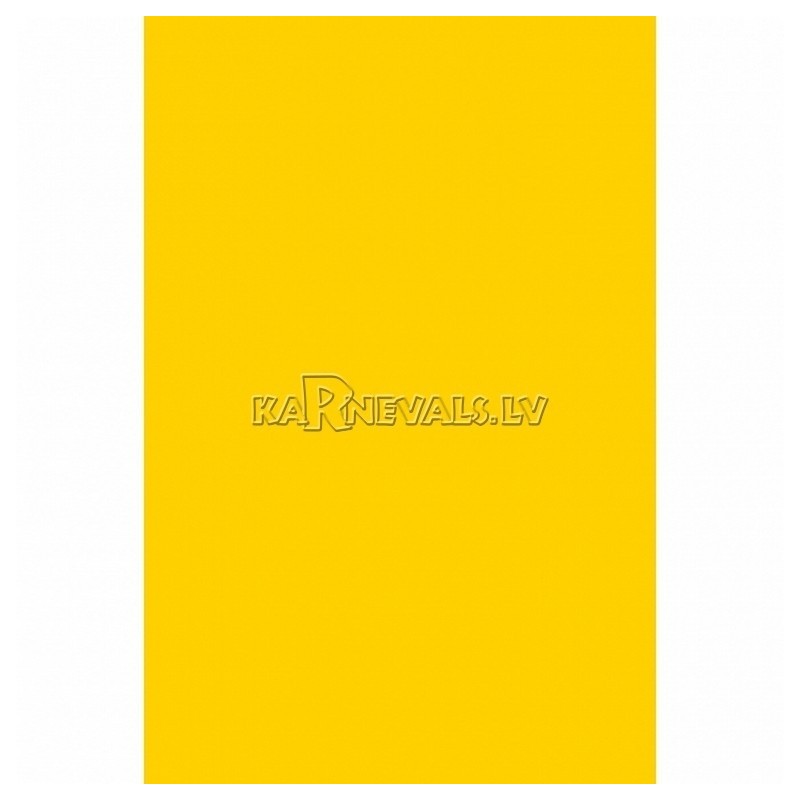 Скатерть бумажная без рисунка,  солнечный желтый цвет,  137 см х 274 см