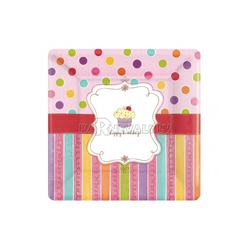 Šķīvji ar attelu. Tema: Salduma ballīte, 26 cm  8 gab