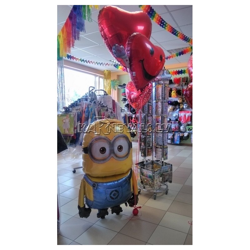 Minions AirWalkers  Staigājošs  folija figūre 109cm