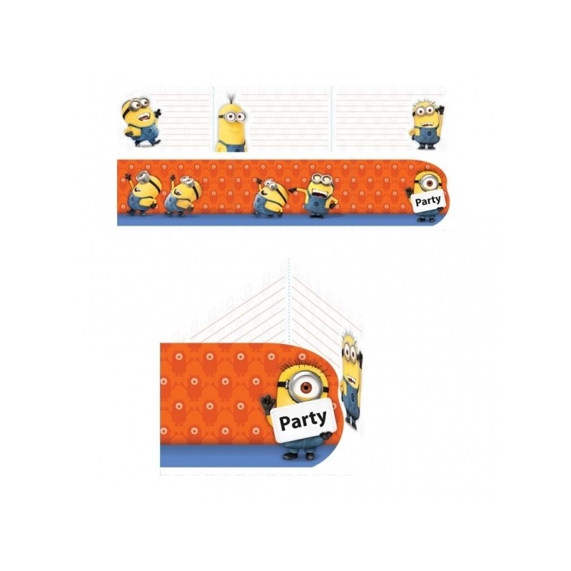 Ielūgumi - MINIONS, ar aploksnes, 6 gab.