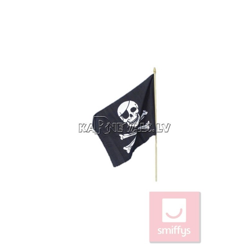 Pirāta karogs ar miroņgalvu, maziņš,  46cm х 29сm