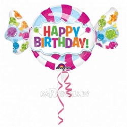 Folijas balons ar hēliju Saldumu Veikals, 101x60 cm, piepūšana ar hēliju ietilpst cenā. 