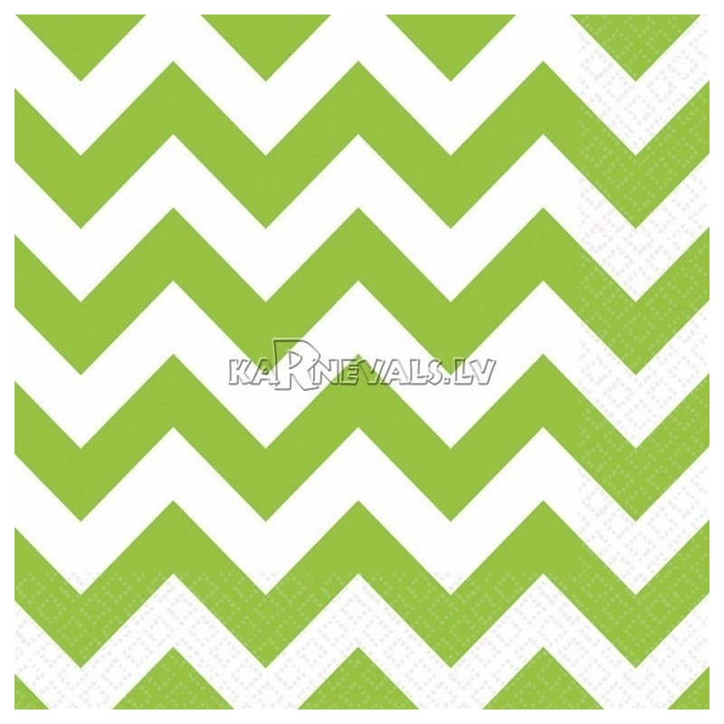 ZIGZAG Papīra salvetes, Kivi krāsa, izmērs - 33х33cm 20.gab.