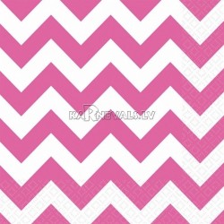 ZIGZAG Papīra salvetes, Koši rozā krāsa, izmērs - 33х33cm 20.gab.
