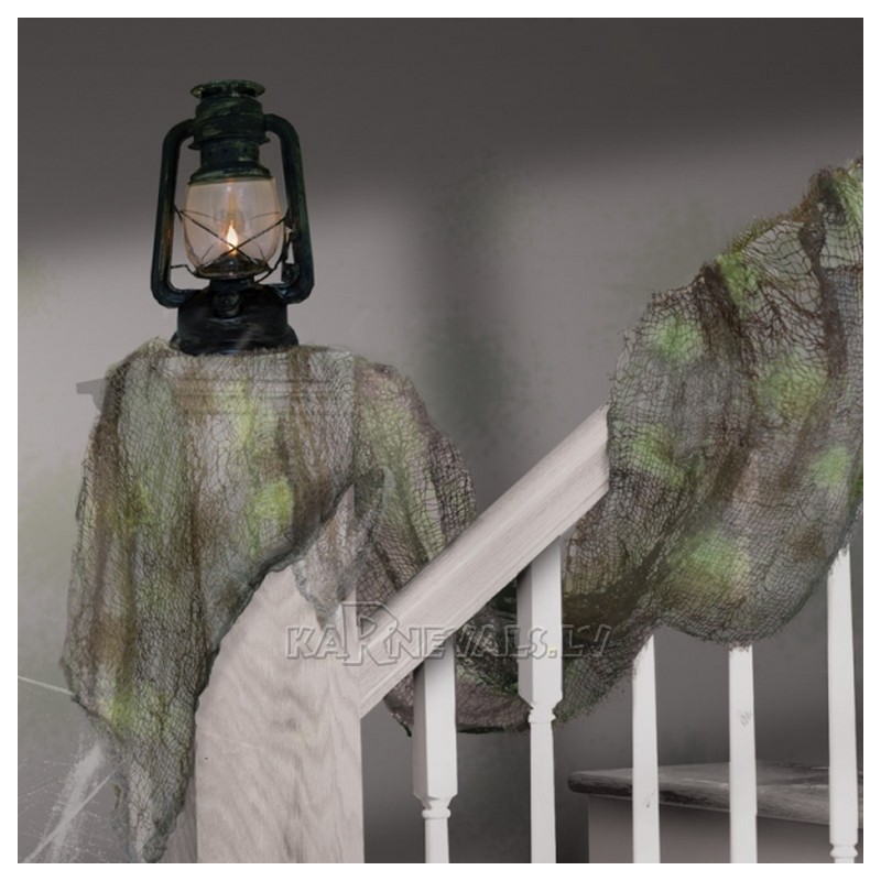 Marle drapēšanai, pelēkā, 61cm x 4.5m, dekorācija Helovīniem.