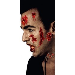 Uzlīmes-grims Helovīniem, ādai draudzīgi, ražoti no medicīnas līmlenti, dažadi dizaini