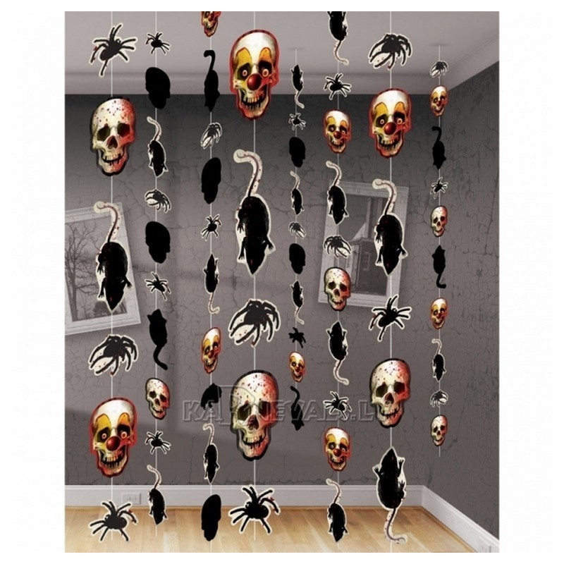 Dekori Helovīniem - Mošķu karnevāls - 8 x 180cm piekari