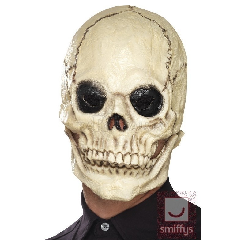 Galvaskausa maska, balta, lateksa, pilnas galvas maska