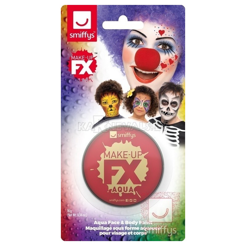 Sejas un ķermeņa krāsa, sarkana, 16ml, veidota uz ūdens bāzes.