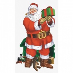 Плакат "Визит Санта Клауса"  165 x 85 cm