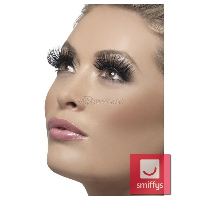 Накладные ресницы, стиль 60-х годов, черные