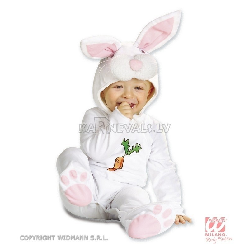 Костюм зайчика комбинезон с капюшоном  90
