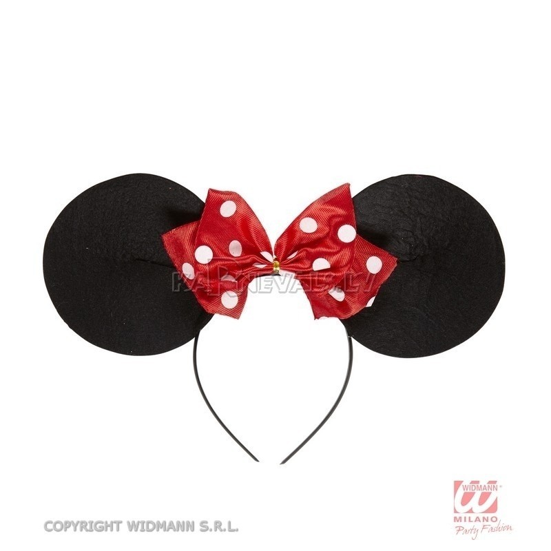 Mikipeles ausis ar sarkanu bantīti