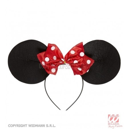 Mikipeles ausis ar sarkanu bantīti