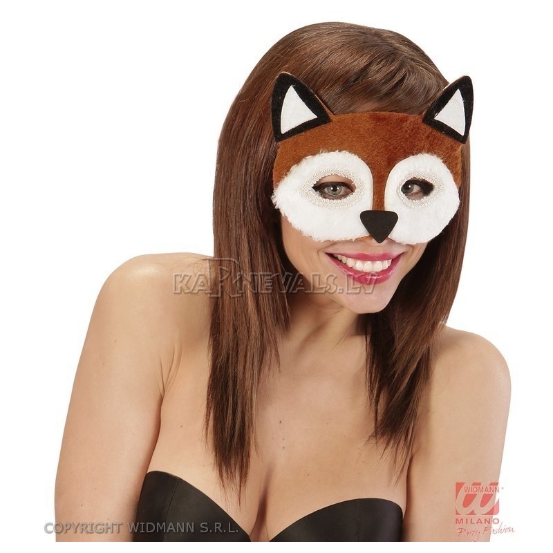 Маска лисы, плюшевая