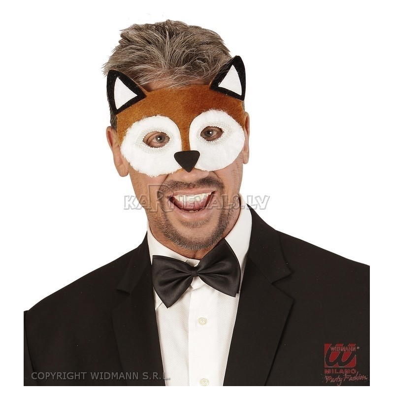 Plīša lapsas acu maska