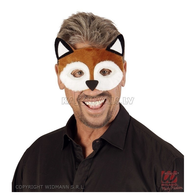 Маска лисы, плюшевая