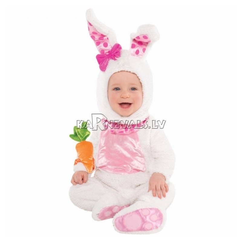 Костюм зайчика комбинезон с капюшоном  1 год