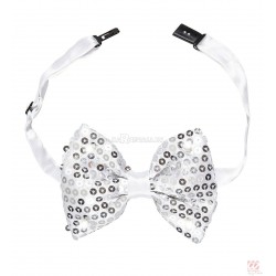 Tauriņš, sudrabs, 4. mirgojoši gaismas diodes (LED), regulējama aizdare