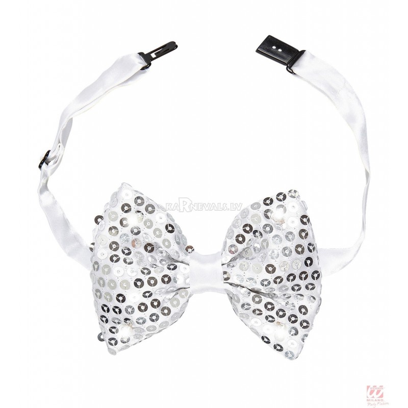 Tauriņš, sudrabs, 4. mirgojoši gaismas diodes (LED), regulējama aizdare