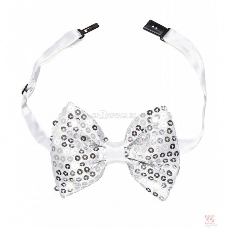 Tauriņš, sudrabs, 4. mirgojoši gaismas diodes (LED), regulējama aizdare