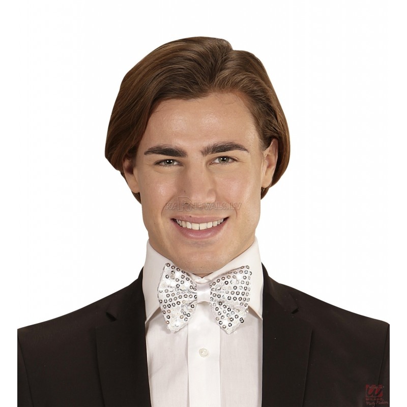 Tauriņš, sudrabs, 4. mirgojoši gaismas diodes (LED), regulējama aizdare