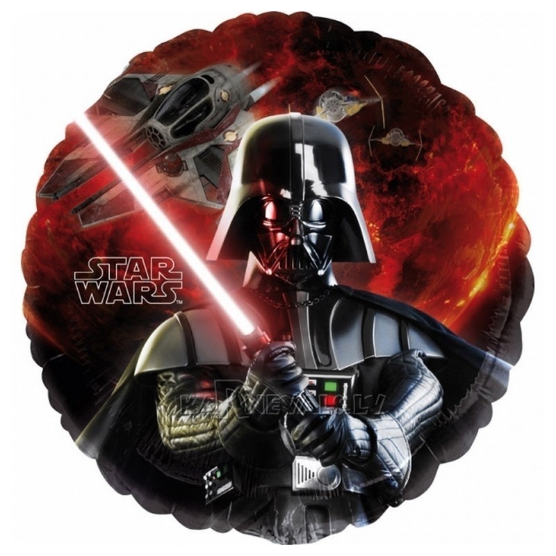 Шар из фольги с гелием  Дарт Вайдер, 45см, наполнение гелием включено в стоимость