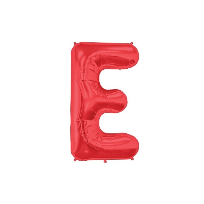 Шар буква "E", 87cм, фигура из фольги заполняется гелием