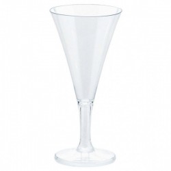 Kristāla šampanieša glāzes piknika trauki 59 ml 20 gab.