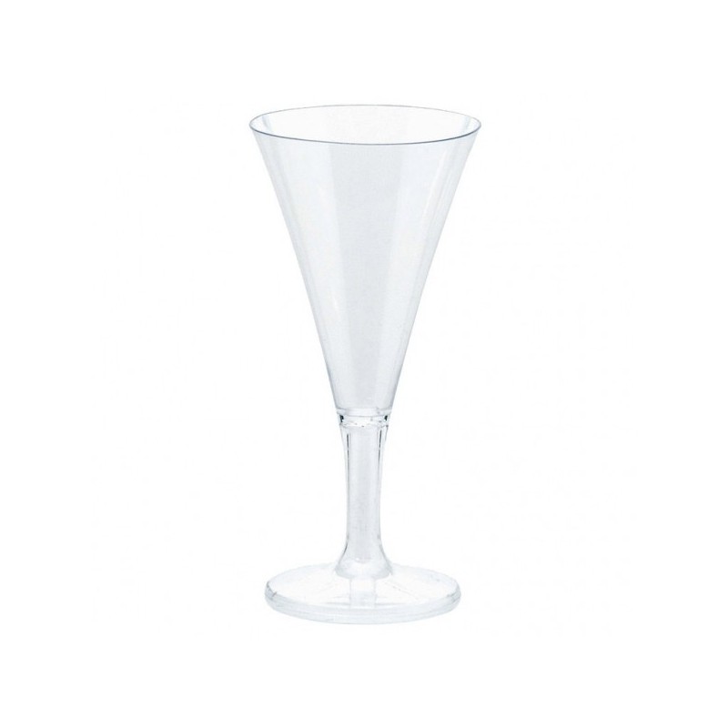 Kristāla šampanieša glāzes piknika trauki 59 ml 20 gab.