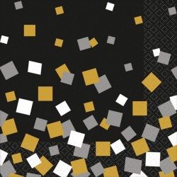 Салфетки Золото Конфетти 33 x 33см 20 шт.