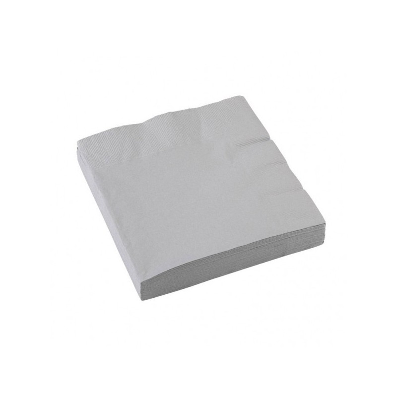 Salvetes Sudrabs  33 x 33 cm 20.gab