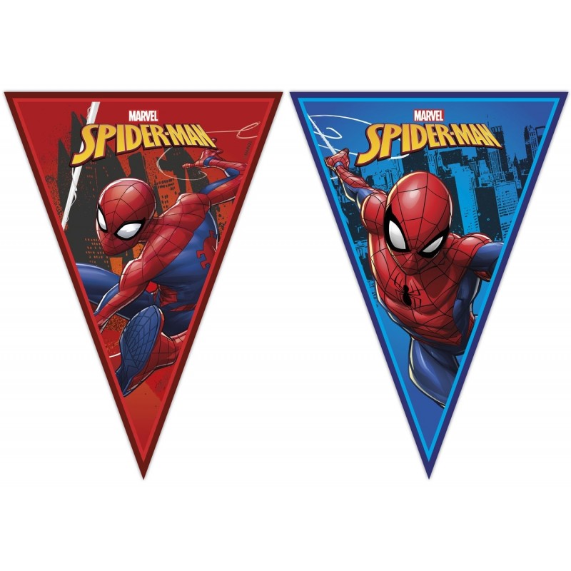 Гирлянда из 9 флажков SPIDERMAN TEAM UP MARVEL