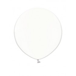 Apaļas formas liels lateksa balons caurspīdīgs, bezkrāsains, 90cm, pastelis, 1 gab. 
