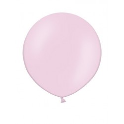 Apaļas formas liels lateksa balons gaiši rozā krāsā, 60cm, pastelis, 1 gab. 