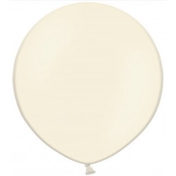 Apaļas formas liels lateksa balons vaniļas krāsa, 60cm, pastelis, 1 gab. 