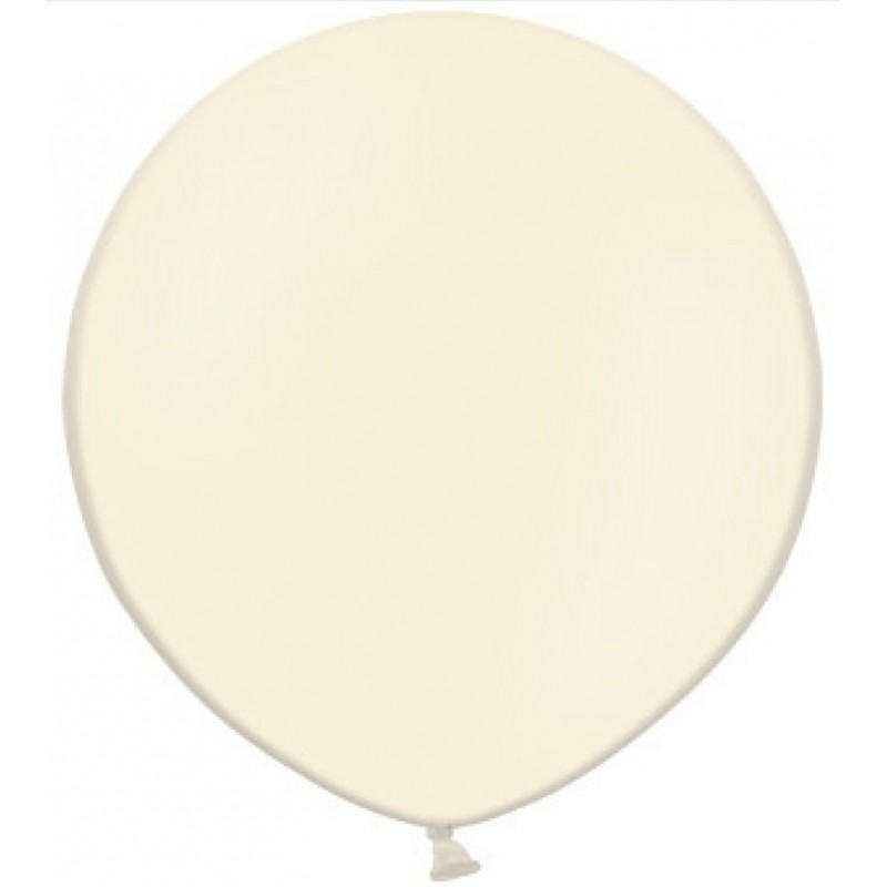 Apaļas formas liels lateksa balons vaniļas krāsa, 60cm, pastelis, 1 gab. 