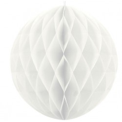 Šūnveida papīra bumba 40 cm balts