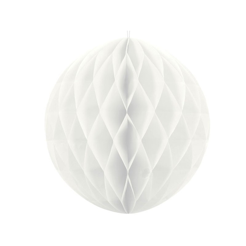 Šūnveida papīra bumba 40 cm balts